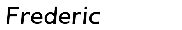 Frederic font preview